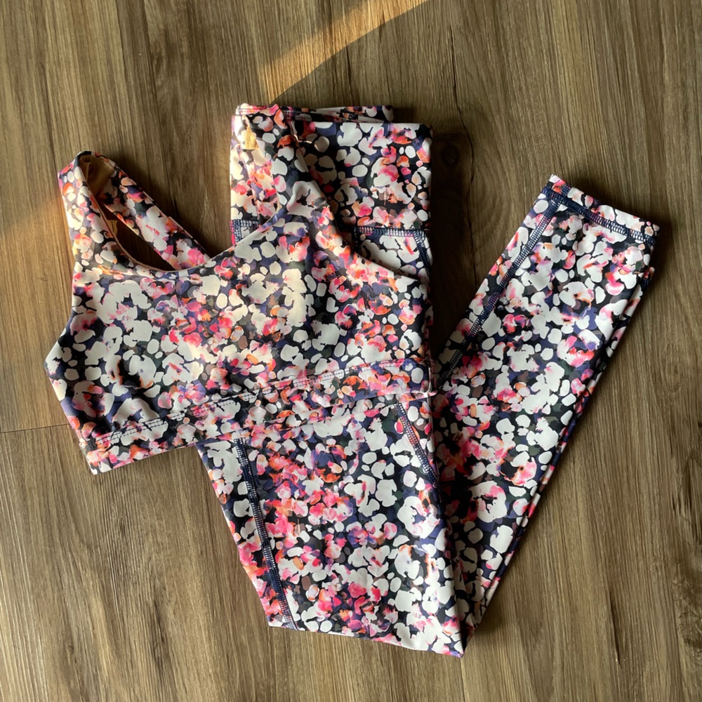 Old Navy Active Powersoft Bra Legging Set Girls M 8